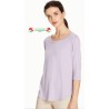 ☀️ T-shirt jersey di viscosa manica 3/4