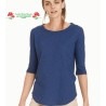 ☀️ T-shirt jersey di cotone manica 3/4