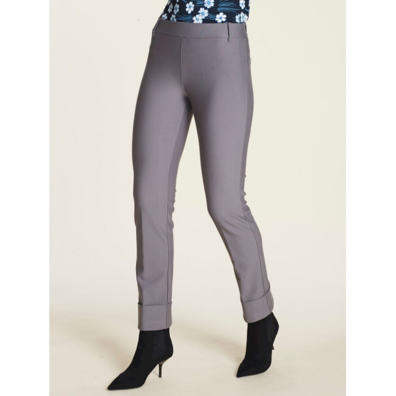 ❄️ Pantalone straight fit risvolto alto