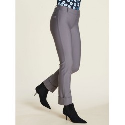 ❄️ Pantalone straight fit risvolto alto