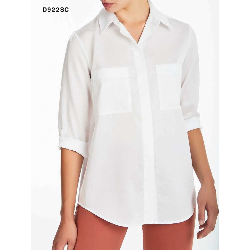 ☀️ Camicia cotone satin ultralight manica lunga_D922SC