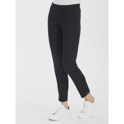 ☀️ Pantalone capri in cotone satin elasticizzato_D926PY