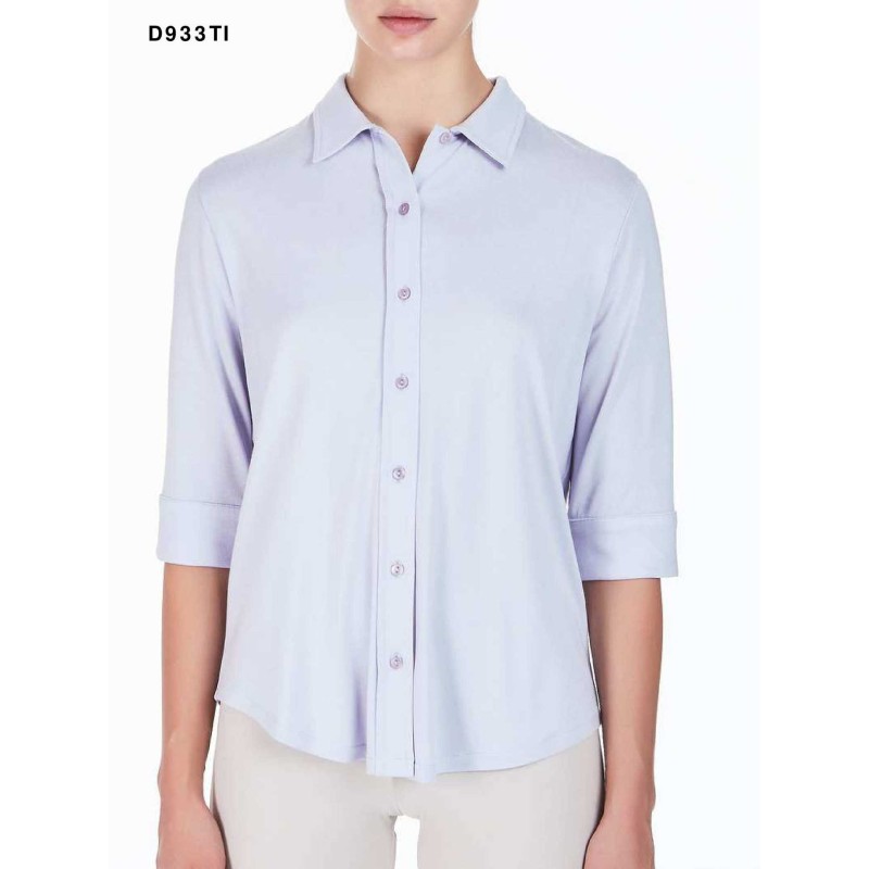 ☀️ Camicia maglina di viscosa manica 3/4 D933TI