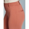 ☀️ Pantalone compact summer con risvolto e passanti_D293PW