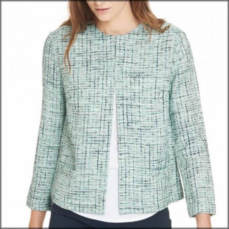 ☀️ Giacchina in cotone e viscosa, girocollo , art.712155