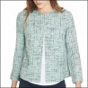 ☀️ Giacchina in cotone e viscosa, girocollo , art.712155