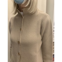 ☀️ Giacca in maglia collo a coreana