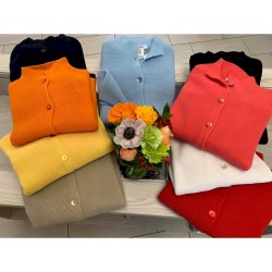 ☀️ Giacca in maglia collo a coreana