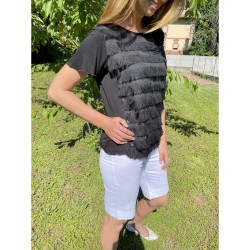 ☀️ T-shirt con frangette
