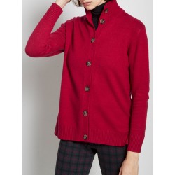 ❄️ Cardigan collo alto in...