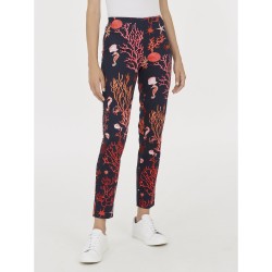 ☀️ Pantalone capri fantasia coralli art. DD36PY