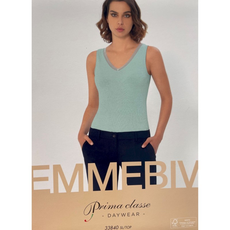 ☀️ top donna con tulle sullo scollo_33858