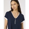 ☀️ Maglietta con zip in Viscosa Summer_DG34T7