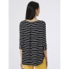 ☀️ Maglietta scollo barchetta rigata in Viscosa Summer_DH62TW