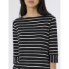 ☀️ Maglietta scollo barchetta rigata in Viscosa Summer_DH62TW