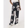 ☀️ Pantalone palazzo fantasia floreale in mussola di viscosa _ DG96PE