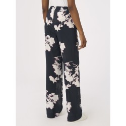 ☀️ Pantalone palazzo fantasia floreale in mussola di viscosa _ DG96PE