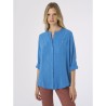 ☀️ Camicia con collo alla coreana in mussola ecoseta_DG44SI