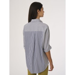 ☀️ Camicia a righe in Popeline Stretch di cotone_DH23SC