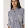 ☀️ Camicia a righe in Popeline Stretch di cotone_DH23SC