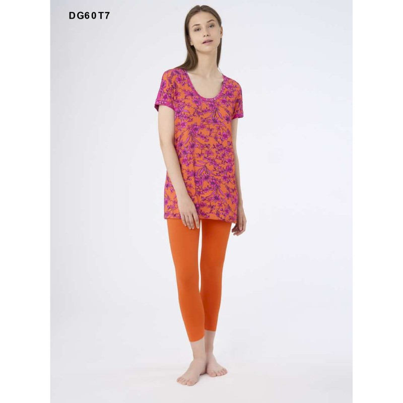 ☀️ Casacca Maxi jersey di viscosa stampa fiori_ DG60T7