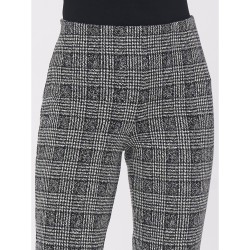 ❄️ Pantalone Sigaretta fantasia pied de poule_DL74PS
