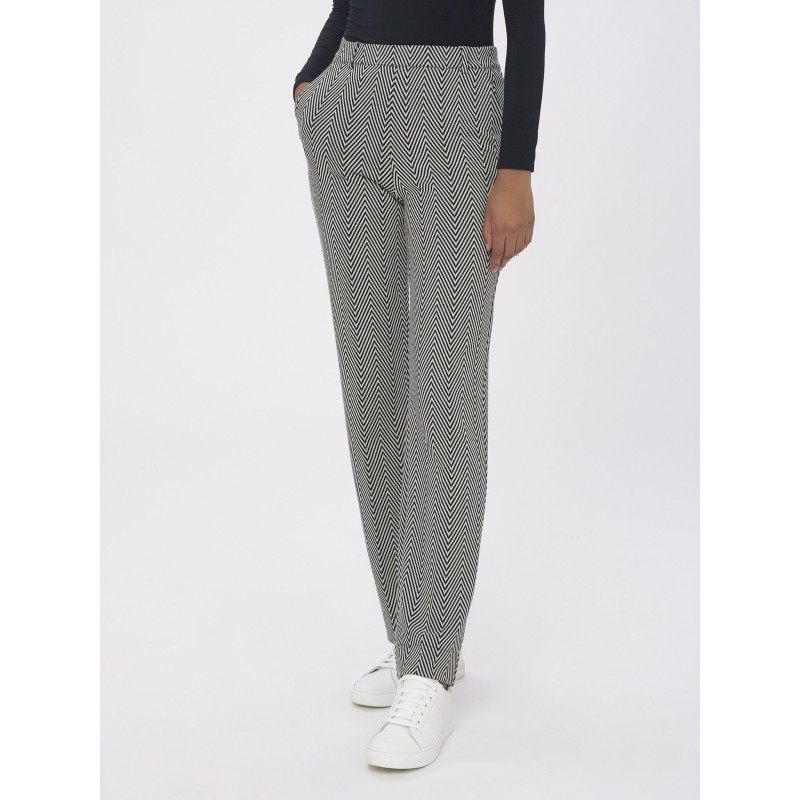 ❄️ Pantalone Straight Leg fantasia spigata_DL66PP