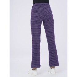 ❄️ Pantalone flare fantasia pied de poule_DL68PM