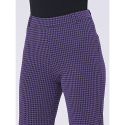 ❄️ Pantalone flare fantasia pied de poule_DL68PM