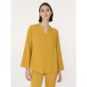 ☀️ Camicia con collo alla coreana in EcoSeta_DM64SI