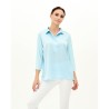 ☀️ Camicia tinta unita collo in piedi Fleur_2421237