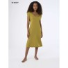 ☀️ Abito in jersey di viscosa fiammata con manica kimono DI03DY