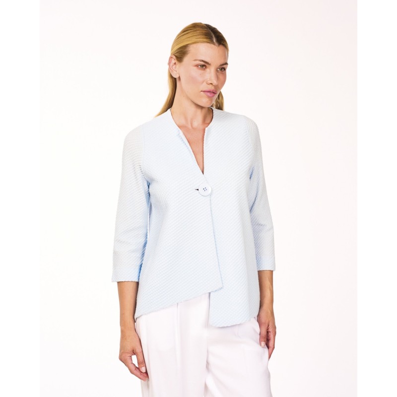 ☀️ Giacchina in Piquet Stretch Asimmetrica