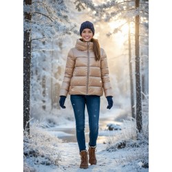 ❄️ Piumino corto con collo...